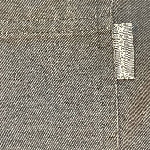 Woolrich Shirt Mens Size XL LS Button Down Hunting Shooting Heavy Canvas Green - Picture 5 of 9